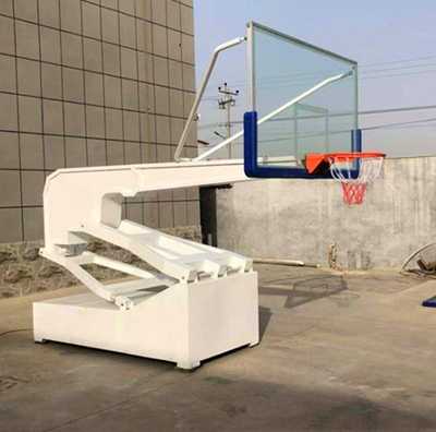 Super luxury intelligent electric hydraulic adjustable portable basketball stand for training