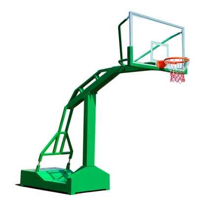 Mobile concave box basketball stand