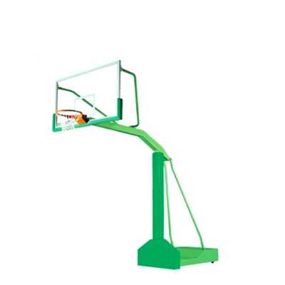 Outdoor concave box four-wheel mobile basketball stand