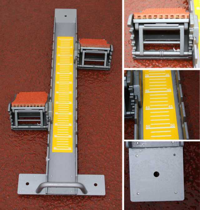 Starting blocks for advanced track and field events