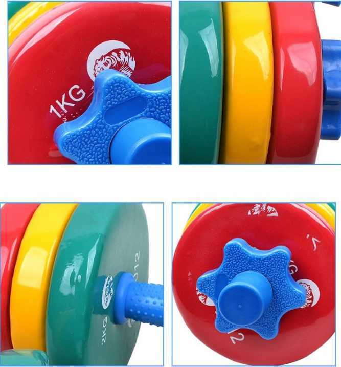 Adjustable colorful rubber-coated cast iron dumbbell