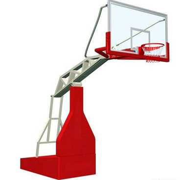 Manual hydraulic basketball stand