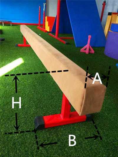 Basic parameters of children's gymnastic equipment balance beam