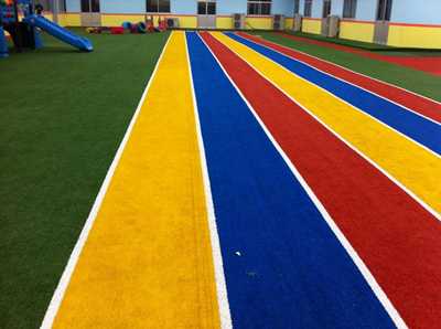 Kindergarten artificial grass leather