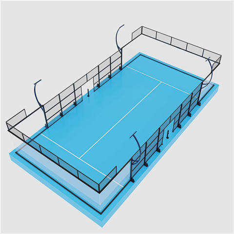 How many padel courts are there in China?