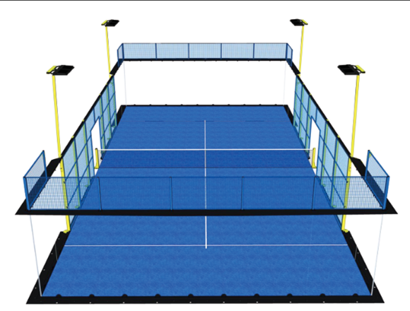 Commercial padel court for sale. Factory in Cangzhou, Hebei, China.